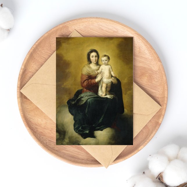 Madonna et l'enfant, carte postale de Noël (Créateur téléchargé)