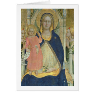 Madonna et l'enfant couronnés avec des saints,