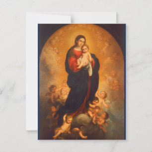 Madonna et l'enfant en gloire ... Carte postale