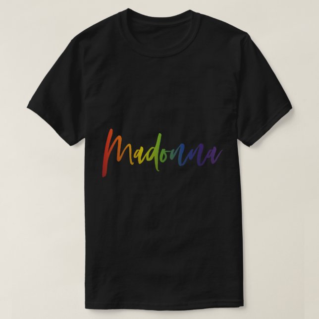 Madonna Gay Icon Pride Rainbow Essential T-Shirt (Design devant)
