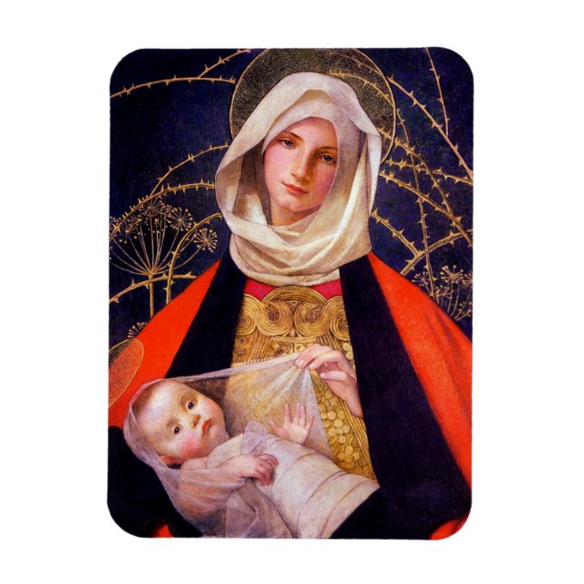 Madonna Holding Child Magnet (Vertical)