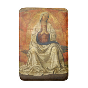 Madonna in Gloria (Virgin Mary Enthroned) Bath Mat
