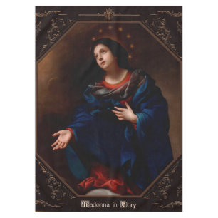 Madonna in Glory by Carlo Dolci Tablecloth