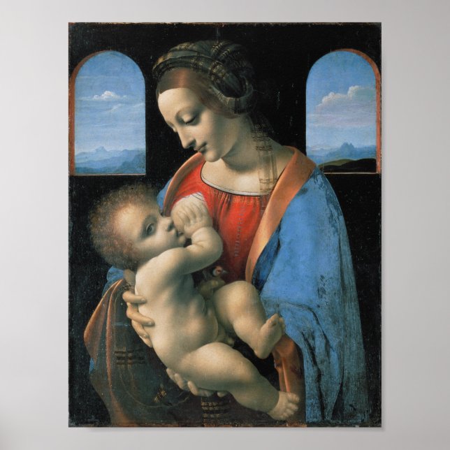 Madonna Litta de Leonardo da Vinci - Poster (Devant)