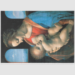 Madonna Litta, Leonardo da Vinci, 1490-1491 Tissue Paper
