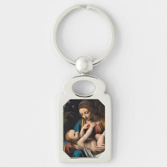 Madonna med Kristusbarnet Keychain