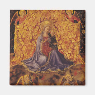 Madonna of Humility with Christ Child and Angels Magnet