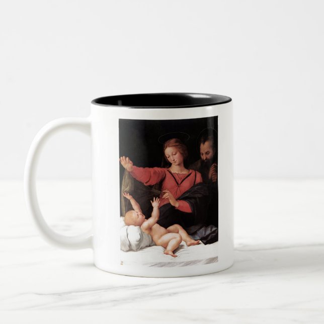 Madonna of Loreto - Raphael - c1511 Two-Tone Coffee Mug (Left)