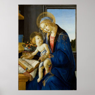 Madonna of the Book by Botticelli Poster