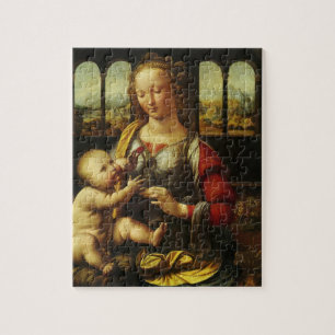 Madonna of the Carnation by Leonardo da Vinci Jigsaw Puzzle
