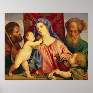 Madonna of the Cherries with Joseph Poster