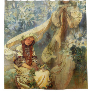 Madonna Of The Lilies 1905 - Alphonse Mucha