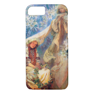 Madonna of the Lily, Mucha Case-Mate iPhone Case