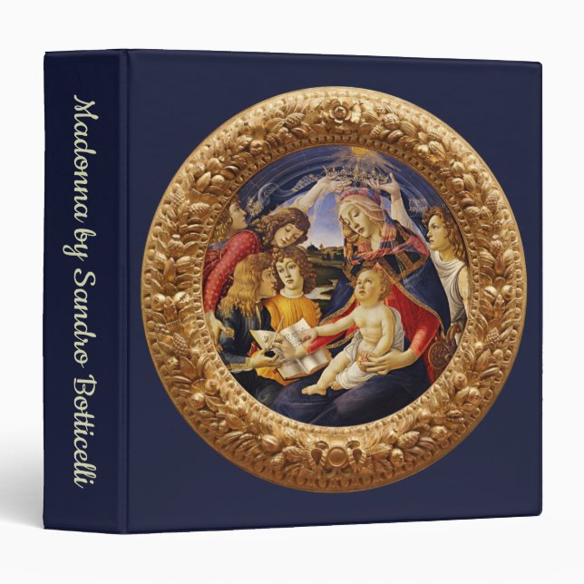 Madonna of the Magnificat by Sandro Botticelli Binder (Front/Spine)
