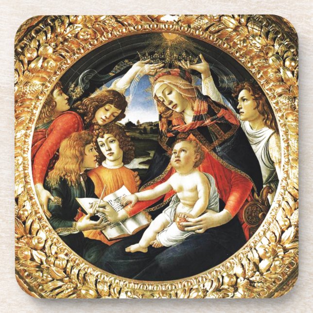 Madonna of the Magnificat Coaster (Front)