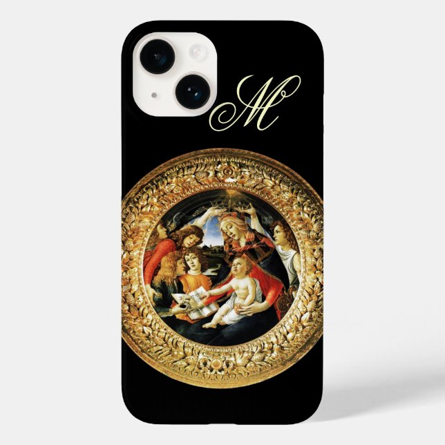 Madonna of the Magnificat Nativity Monogram Case-Mate iPhone Case (Back)