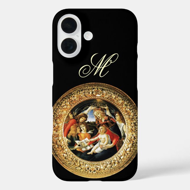 Madonna of the Magnificat Nativity Monogram Case-Mate iPhone Case (Back)
