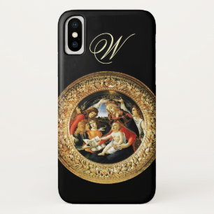 Madonna of the Magnificat Nativity Monogram iPhone X Case