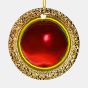 Madonna of the Pomegranate Ceramic Ornament