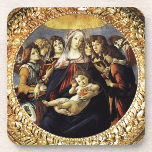 Madonna of the Pomegranate Coaster