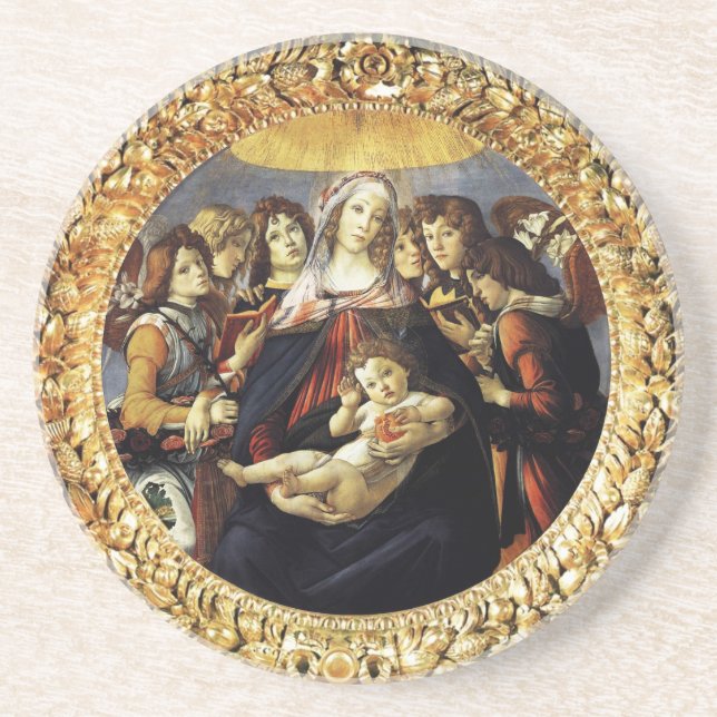 Madonna of the Pomegranate Coaster (Front)