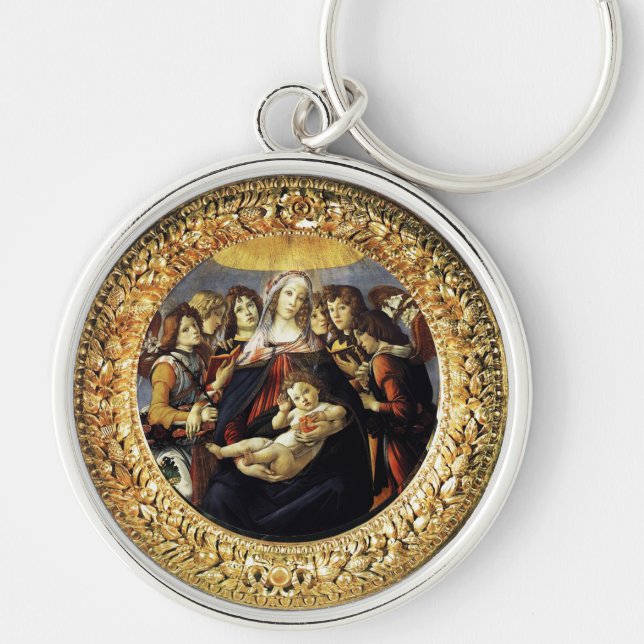 Madonna of the Pomegranate Keychain (Front)