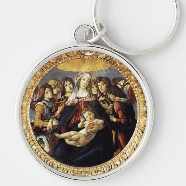 Madonna of the Pomegranate Keychain (Front)