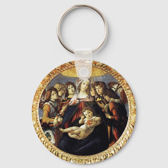 Madonna of the Pomegranate Keychain (Front)