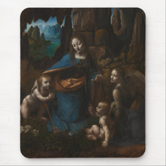 Madonna of the Rocks"Virgin Mary, baby Jesus, John Mouse Pad