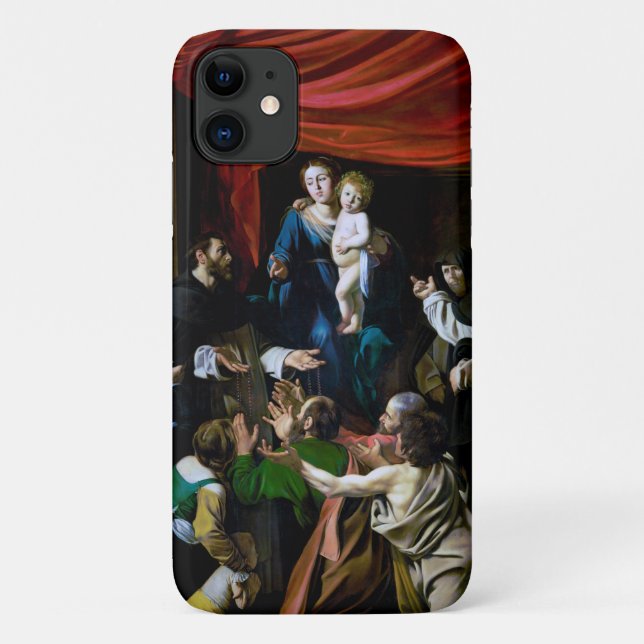 Madonna of the Rosary, Caravaggio Case-Mate iPhone Case (Back)