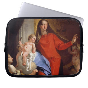 Madonna of the Rosary (oil on canvas) Laptop Sleeve