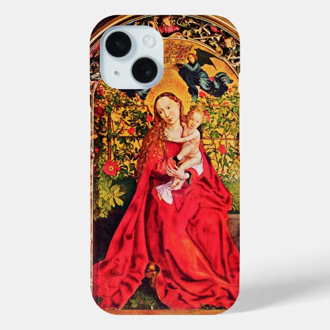 MADONNA OF THE ROSE BOWER Case-Mate iPhone CASE (Back)