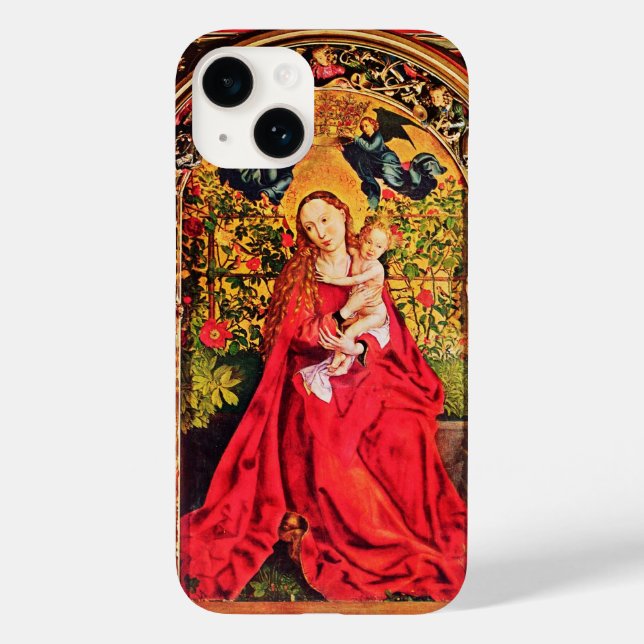 MADONNA OF THE ROSE BOWER Case-Mate iPhone CASE (Back)