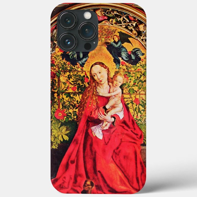 MADONNA OF THE ROSE BOWER Case-Mate iPhone CASE (Back)