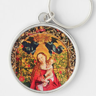 MADONNA OF THE ROSE BOWER KEYCHAIN