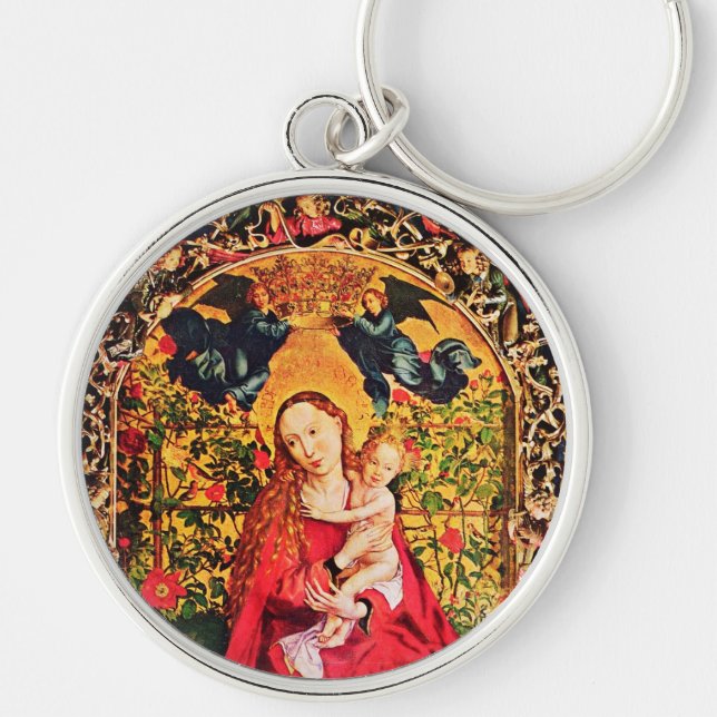 MADONNA OF THE ROSE BOWER KEYCHAIN (Front)