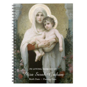 Madonna of the Roses Funeral Memorial Guest Book