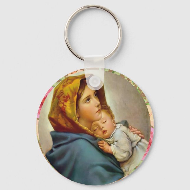 Madonna of the Streets Holy Mary Madonnina Keychain (Front)