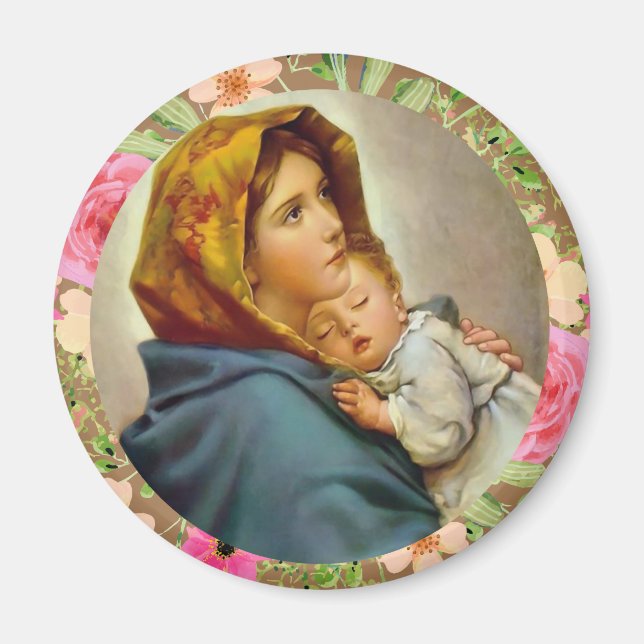 Madonna of the Streets Holy Mary Madonnina Magnet (Front)
