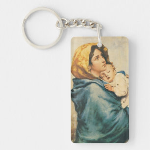 Madonna of the streets - Roberto Ferruzzi Keychain