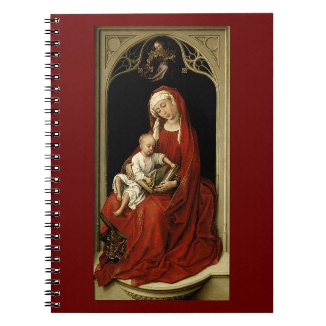 Madonna Receiving Angelic Crown Notebook (Front)
