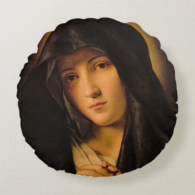 Madonna Round Pillow (Front)
