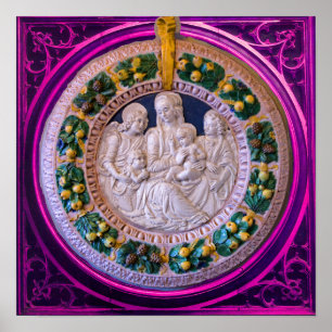 MADONNA WITH CHILD AND SAINTS POSTER