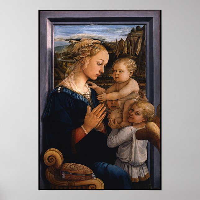 Madonna with Child and Two Angels - Lippi - Poster (Front)