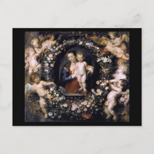 Madonna With Child by Rubens Postcard