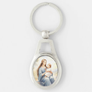 Madonna with Child Jesus Keychain