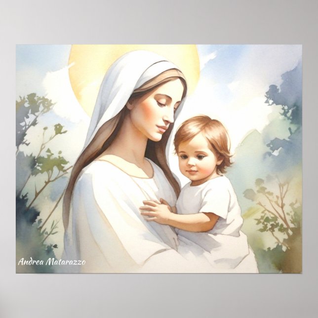Madonna with Child Jesus Poster (Front)