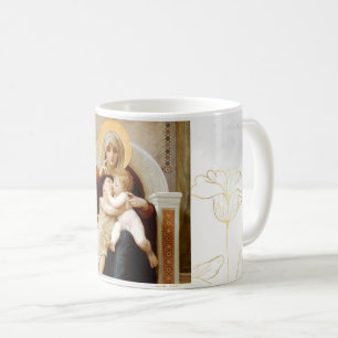 Madonna with child & John the Baptist, Bouguereau Coffee Mug