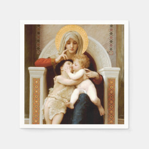 Madonna with child & John the Baptist, Decoupage Napkin
