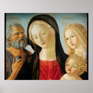 Madonna with Child, St Jerome and Mary Magdalene Poster